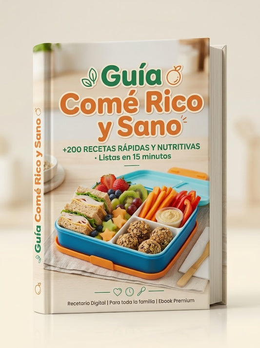 Guía Comé Rico y Sano + 8 Bonos de Regalo